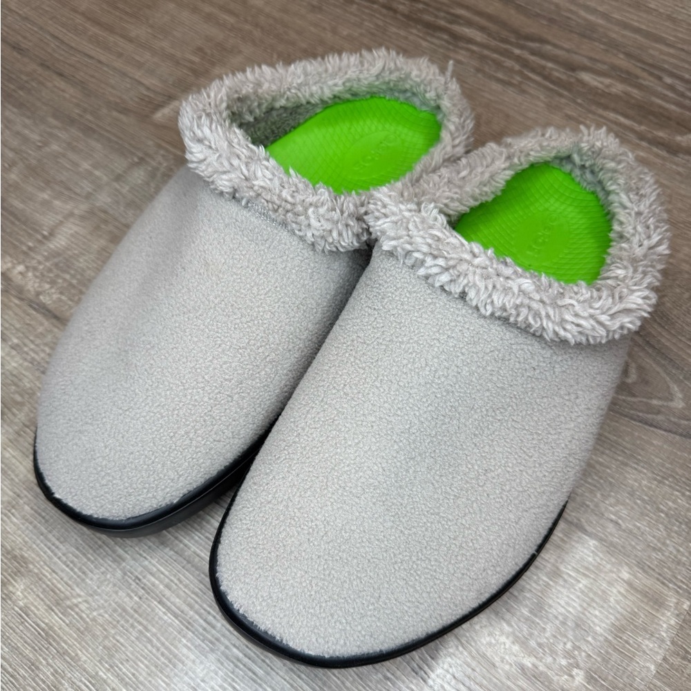 Oofos Men’s Oocoozie Mule Size 10 Tawny Sherpa Slip On